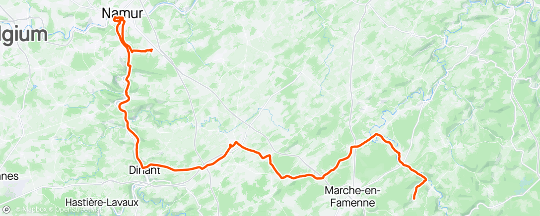 Map of the activity, Direction Namur