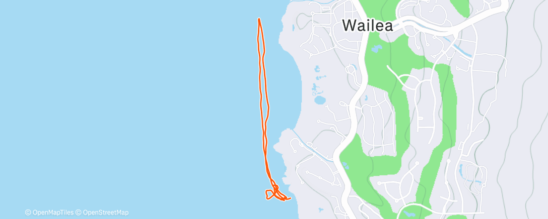 Map of the activity, Morning Stand Up Paddling w the family