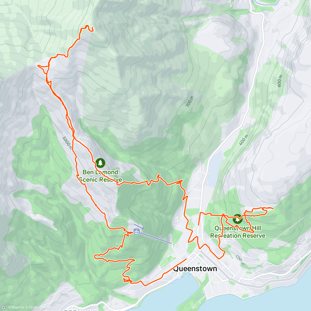 Map of the activity, SCOUTING 🇳🇿 Queenstown