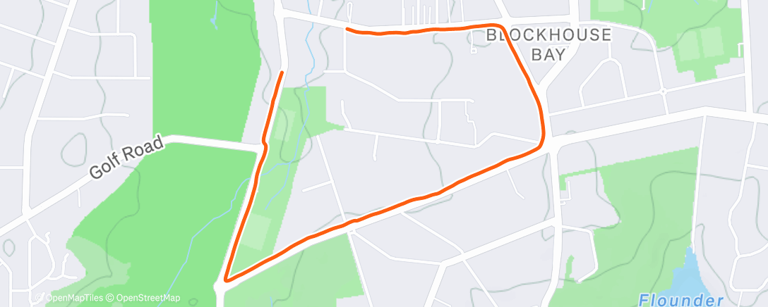 Map of the activity, Evening Walk