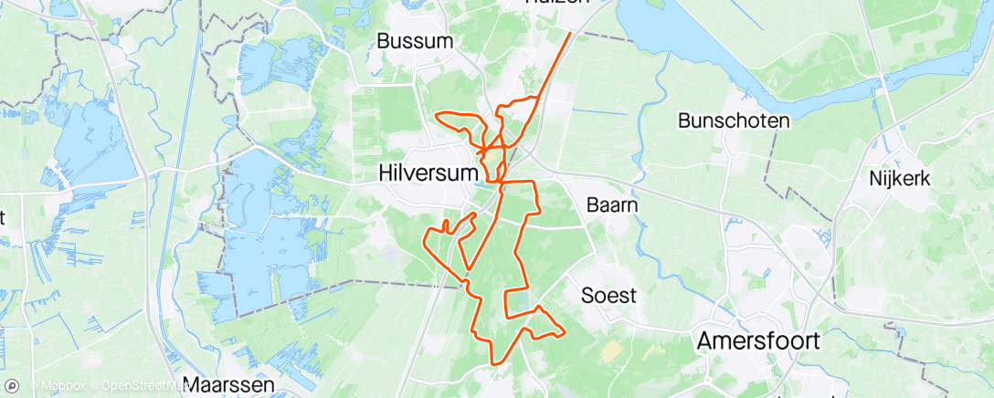 Map of the activity, Ochtendrit op gravelbike: route op (Gooisch) aanraden van Marco