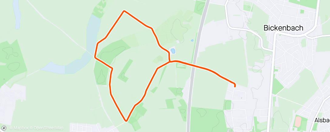 Map of the activity, Run Nr.2