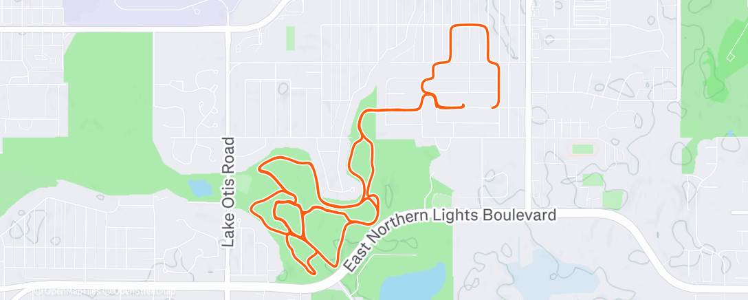 Map of the activity, Afternoon Walk
