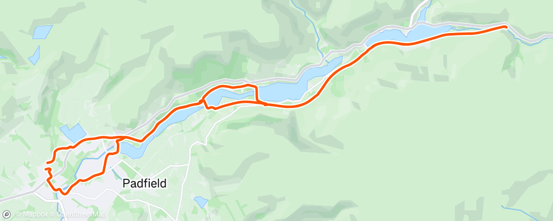 Map of the activity, Morning Mountain Bike Ride