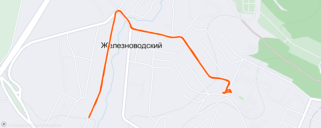 「Вечерний велозаезд」活動的地圖