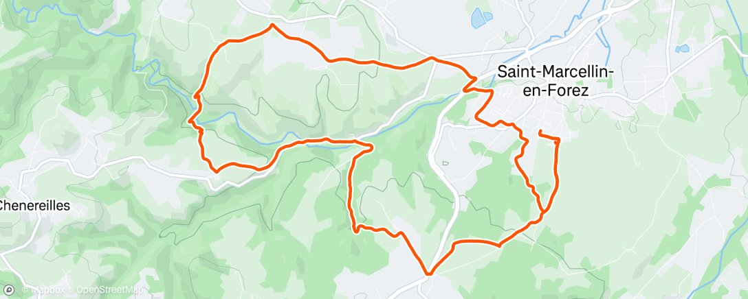 Map of the activity, Dernière SL avant la SainteLyon