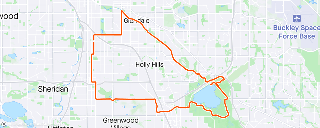 Map of the activity, ⛅ Afternoon Ride