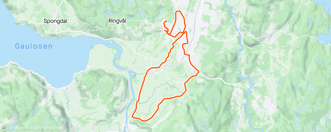 Mapa de la actividad, Litta sykkelrunde . Solgte en motorsykkel 🏍️