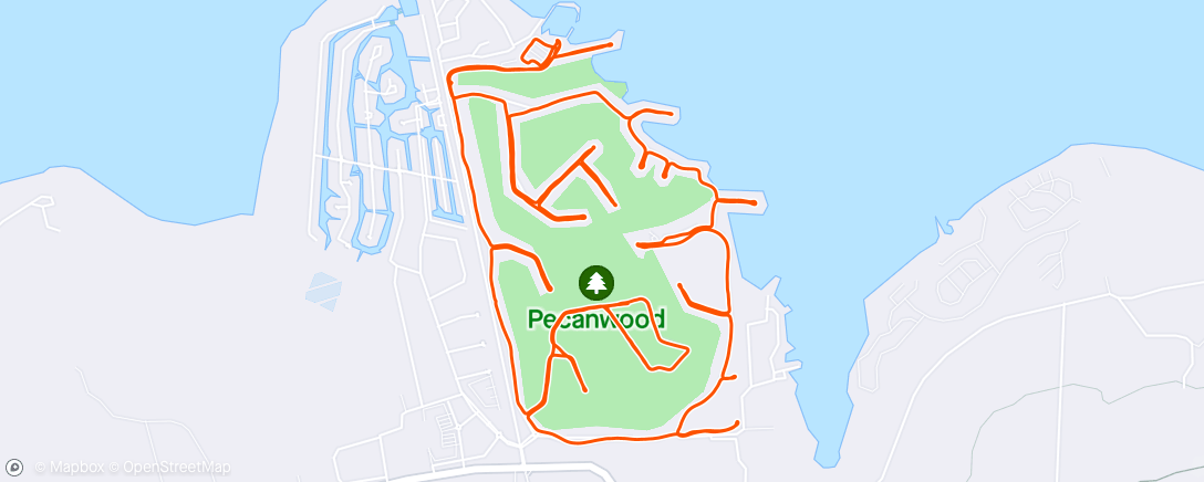 Map of the activity, Long Run - Zone 2