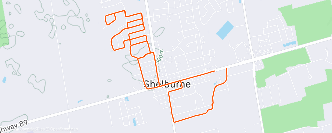 Map of the activity, 8th Annual Christmas Day Santa Run