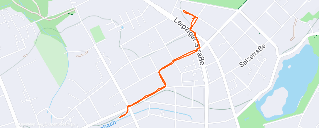 Map of the activity, Spaziergang am Nachmittag