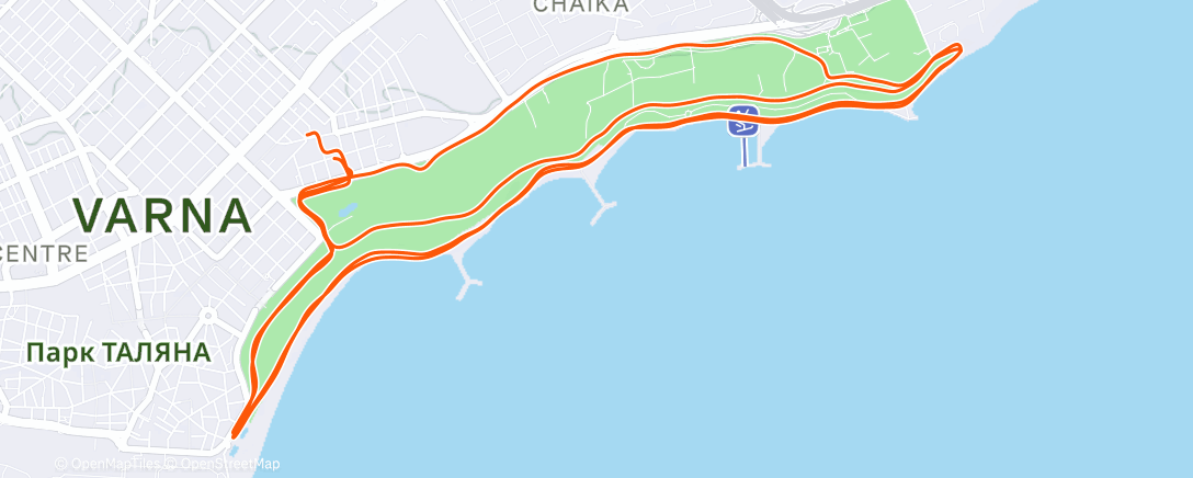 Map of the activity, 80'