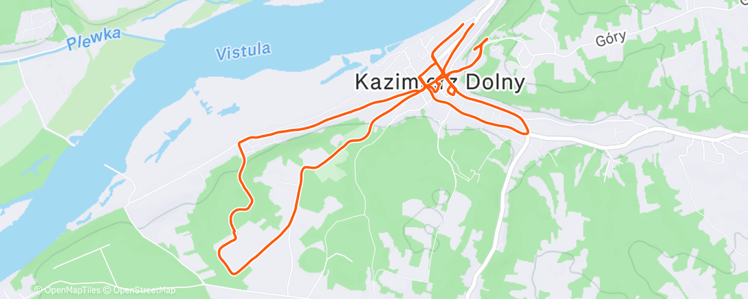 Map of the activity, Lunch Walk