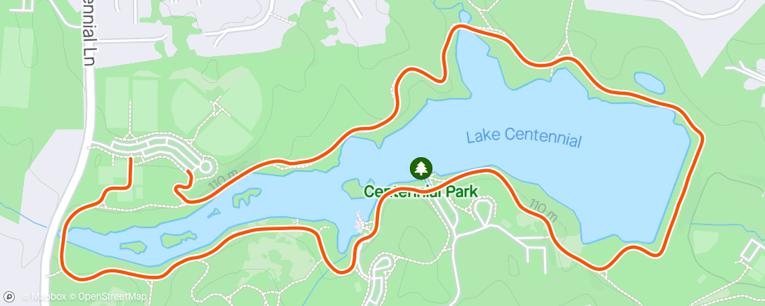Kaart van de activiteit “Lake Lap”