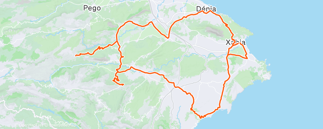 Карта физической активности (Morning Ride)