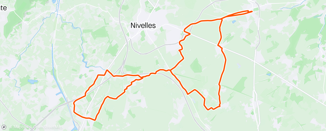 Mapa da atividade, Entraînement Snef Bikers VTT route ☀️☀️