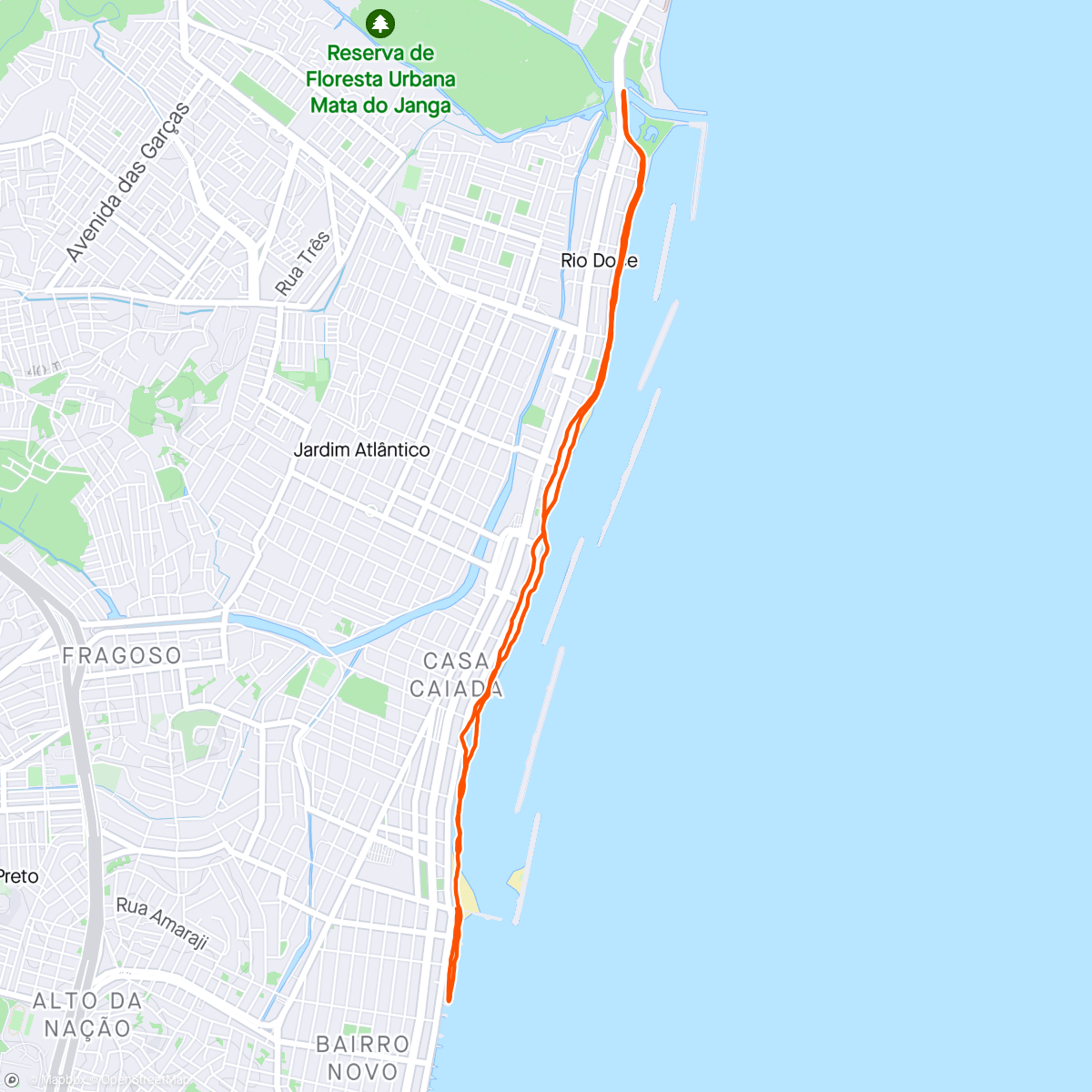 Map of the activity, 10km depois de… "sei lá quantos dias… rsrsrs