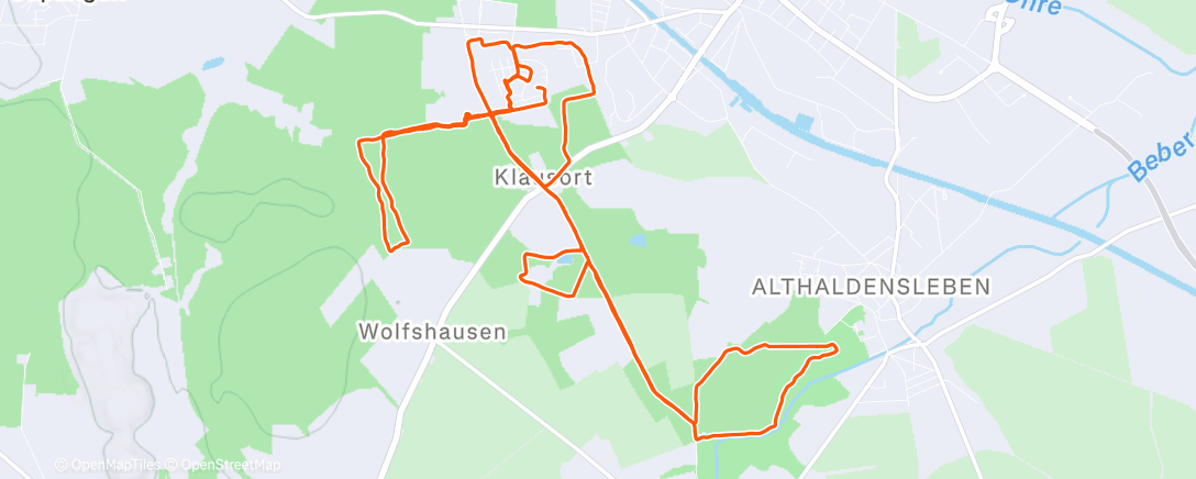 Карта физической активности (Morning Run)