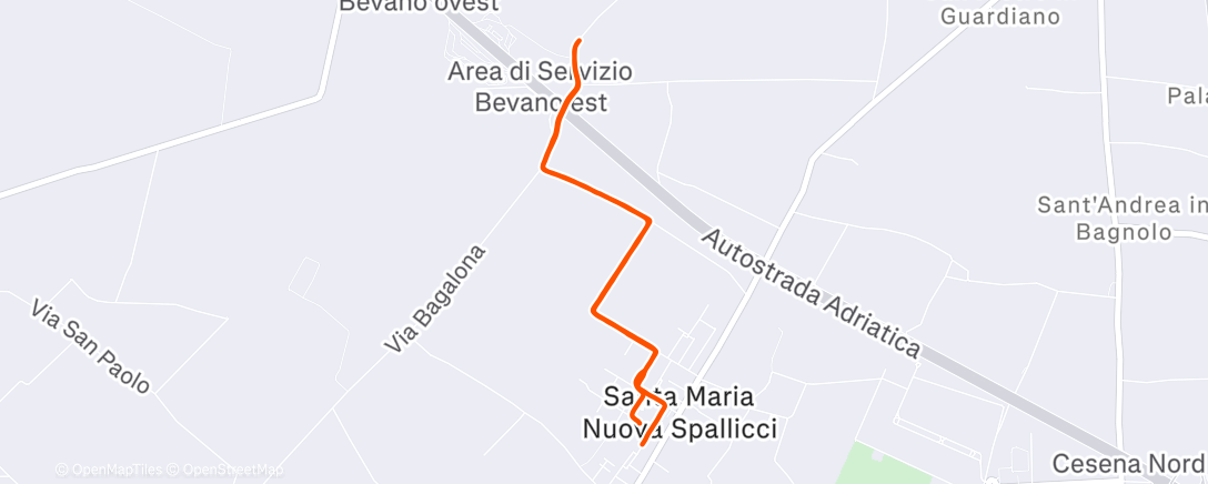 Карта физической активности (Corsa dell'ora di pranzo)