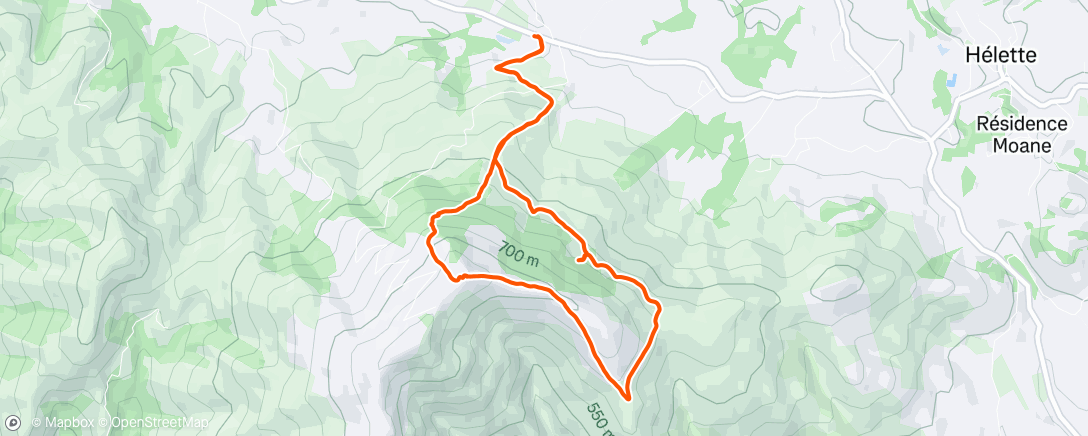 Karte der Aktivität „Randonnée dans l'après-midi”