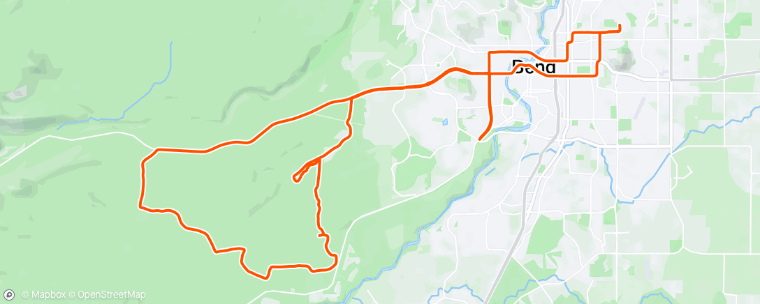 Map of the activity, Afternoon Ride