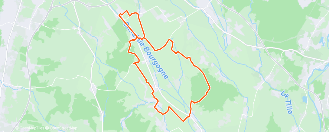 Map of the activity, Morning Gravel Ride