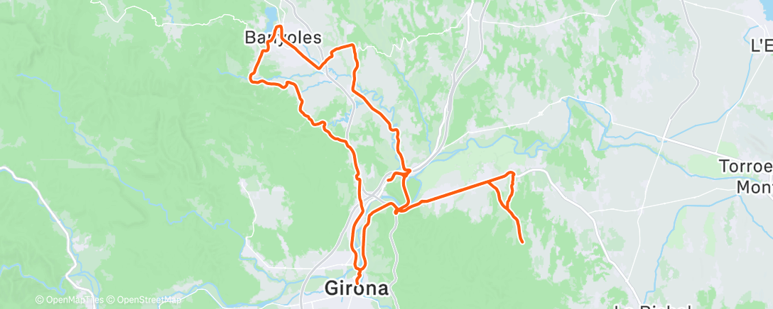 Map of the activity, Training