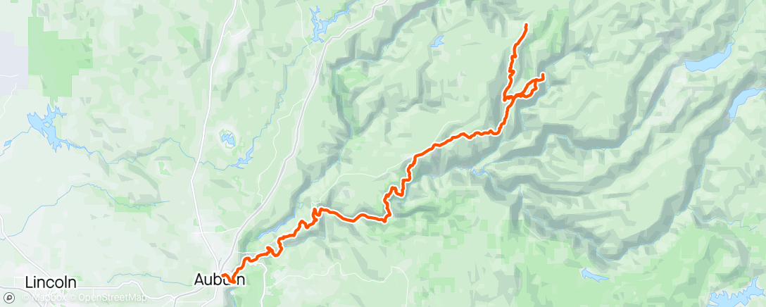 Map of the activity, Canyons 100k