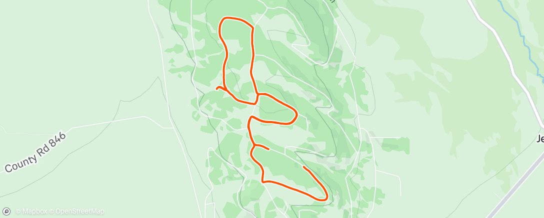 Map of the activity, Afternoon Walk
