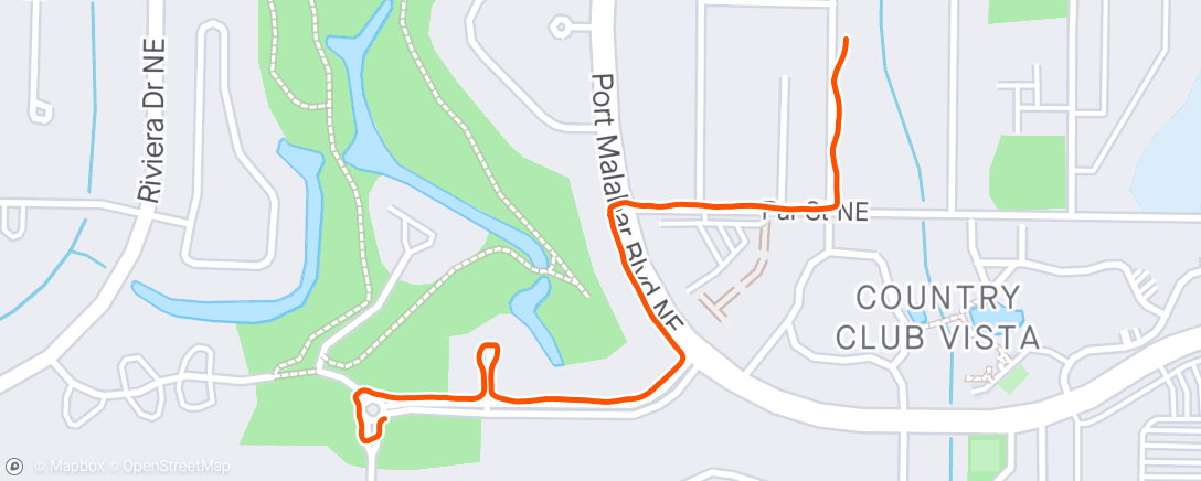 Map of the activity, Morning Walk