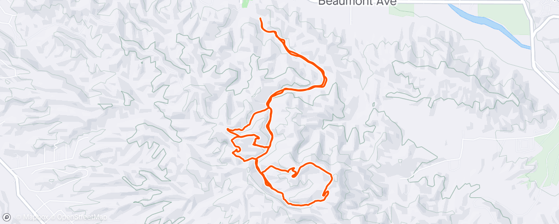 Mapa da atividade, Evening E-Mountain Bike Ride