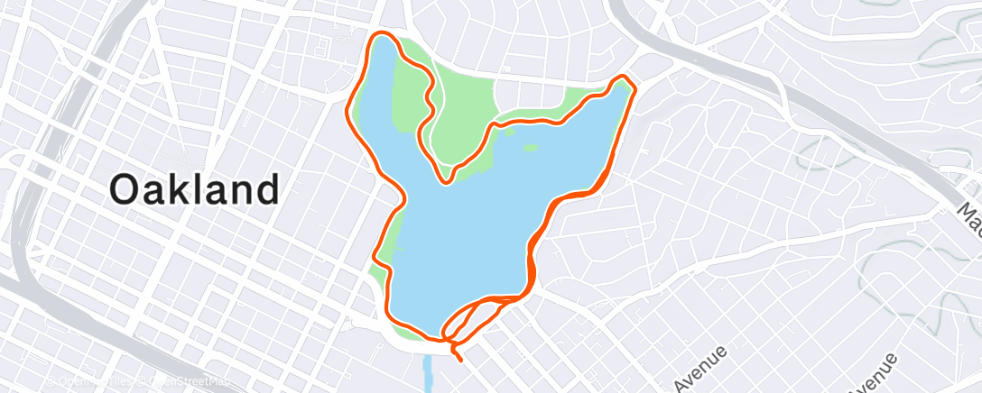 Карта физической активности (Afternoon Run)