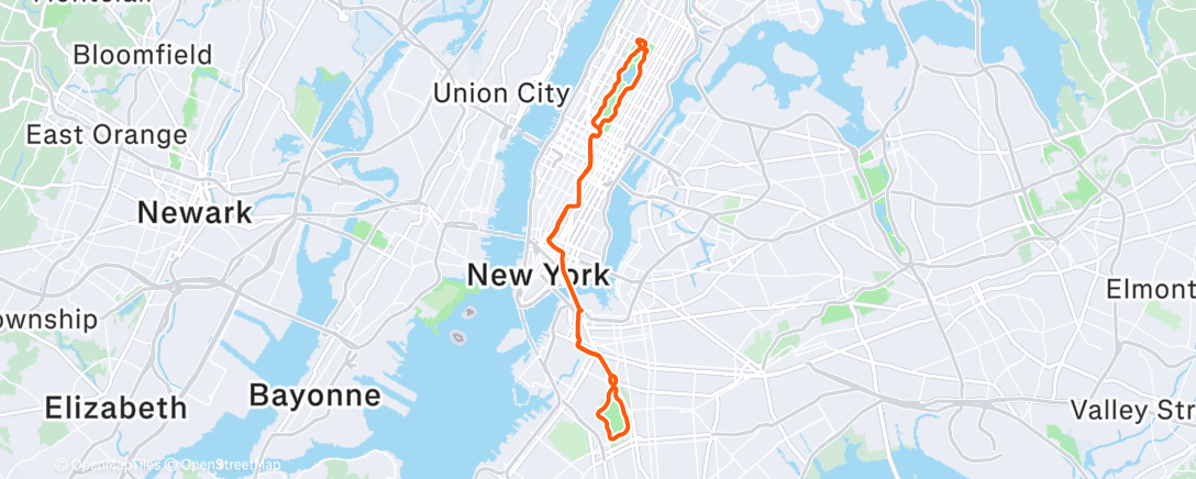 Map of the activity, Zwift - Race: KISS Racing Annual 200 (A/B) (A) on Double Parked in New York
