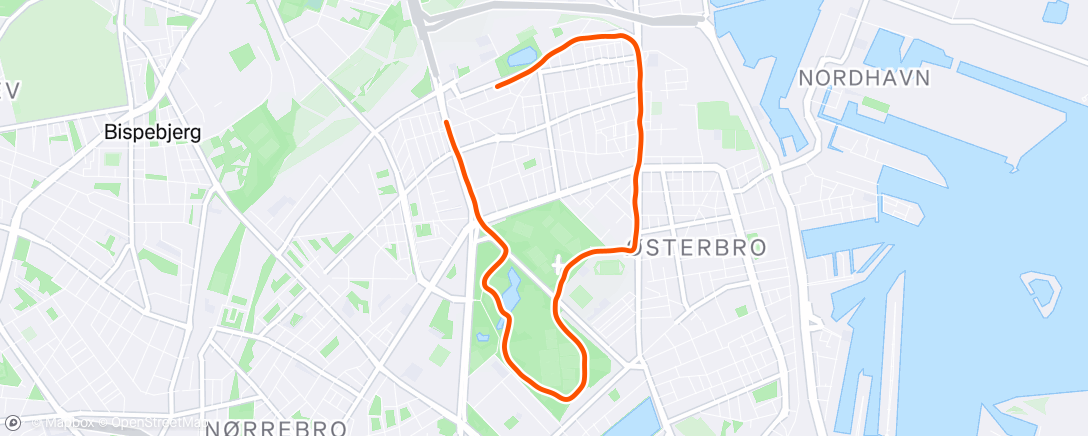 Map of the activity, Morning Run