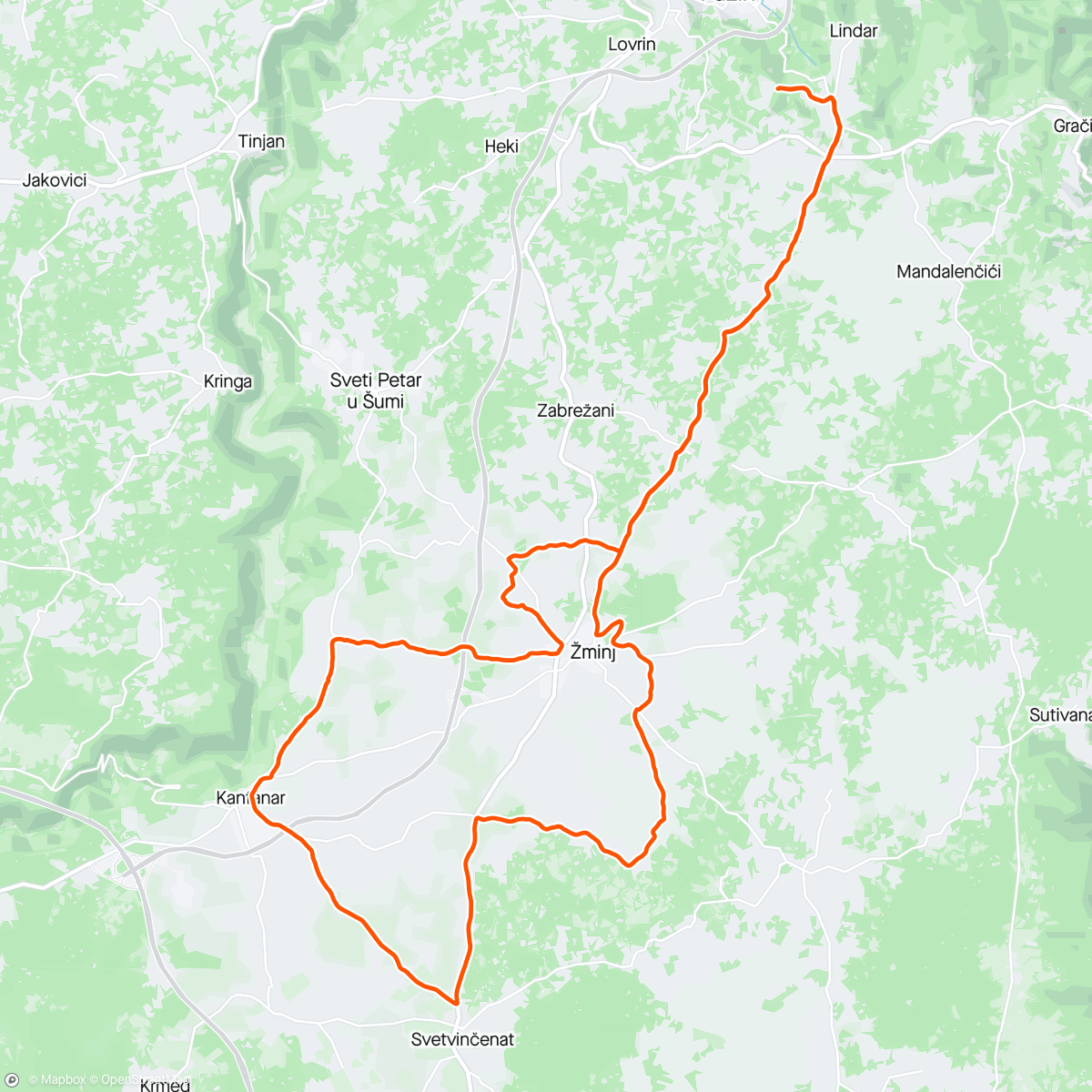 Mapa de la actividad, Nedjeljko