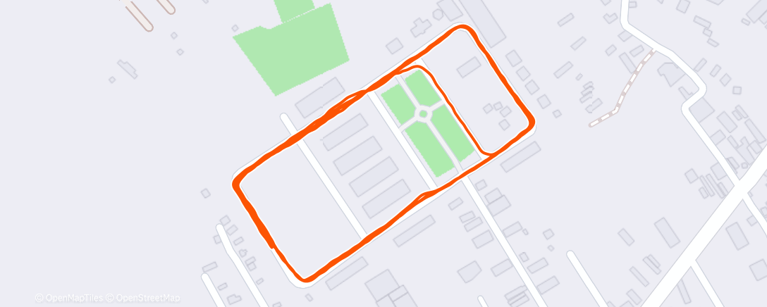 Map of the activity, Morning Run