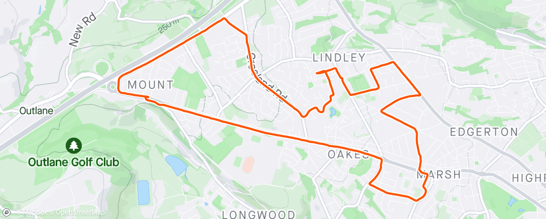 Map of the activity, Hill Reps in Heat 🥵