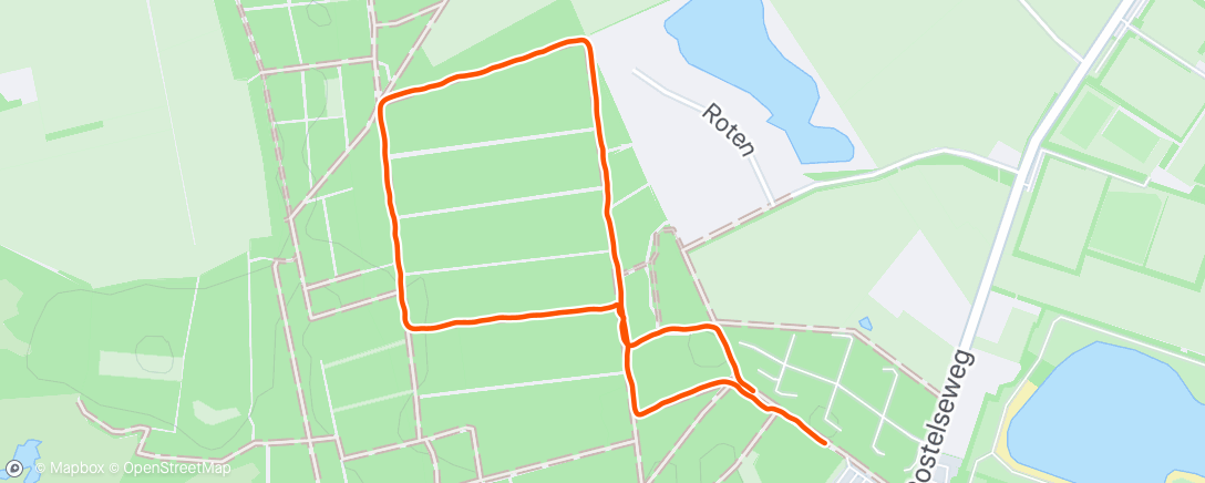 Map of the activity, Afternoon Walk
