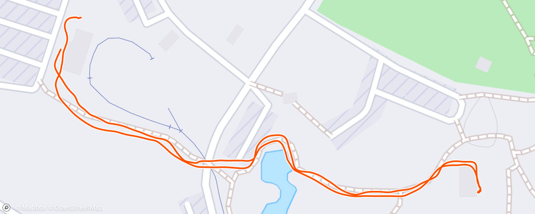 Map of the activity, Afternoon Walk