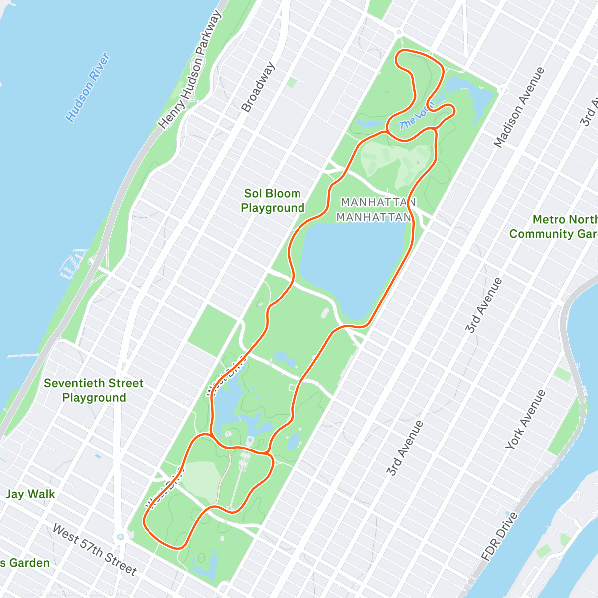 Map of the activity, Zwift - Pacer Group Ride: Astoria Line 8 in New York with Maria