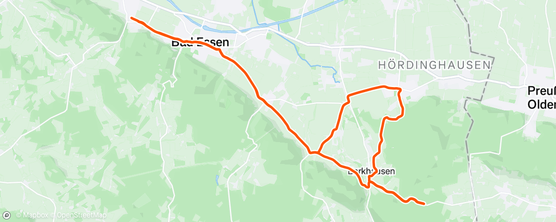 Map of the activity, Afternoon Ride