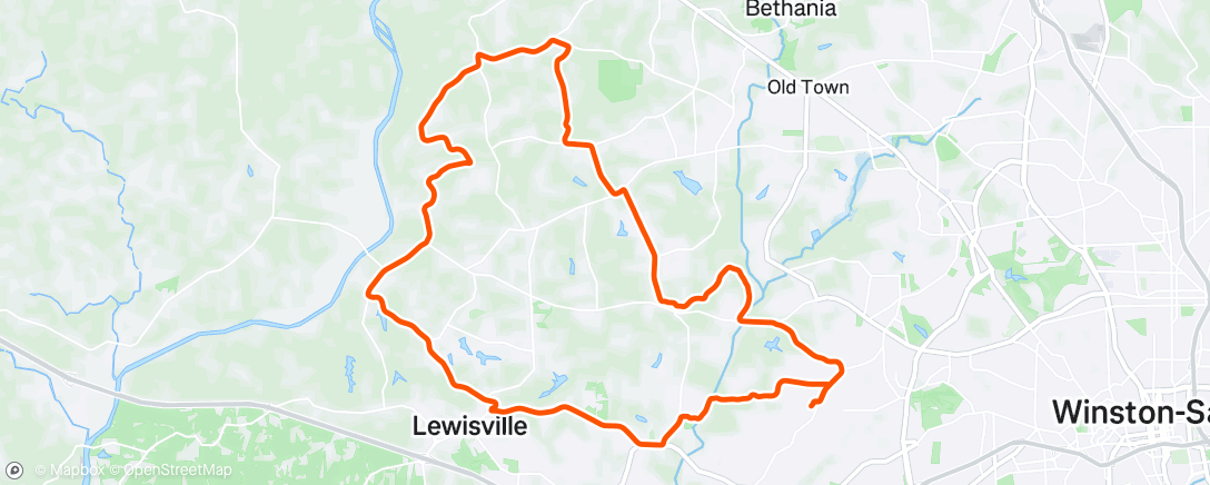 Map of the activity, Morning Ride