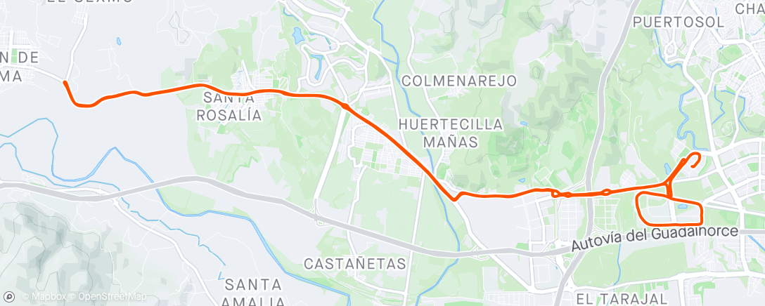 Map of the activity, Paseo 1h (me mojao)