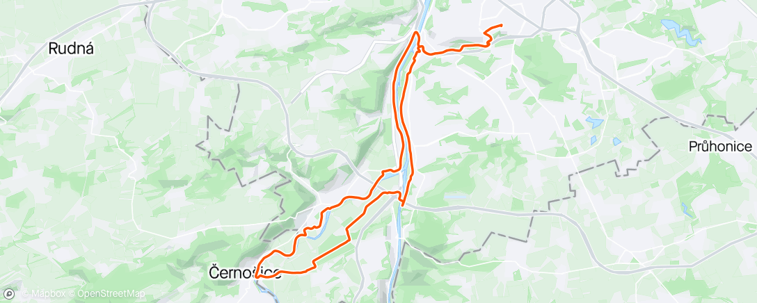 Map of the activity, Afternoon Ride S Klárkou 🚵‍♂️🚵‍♂️🌞