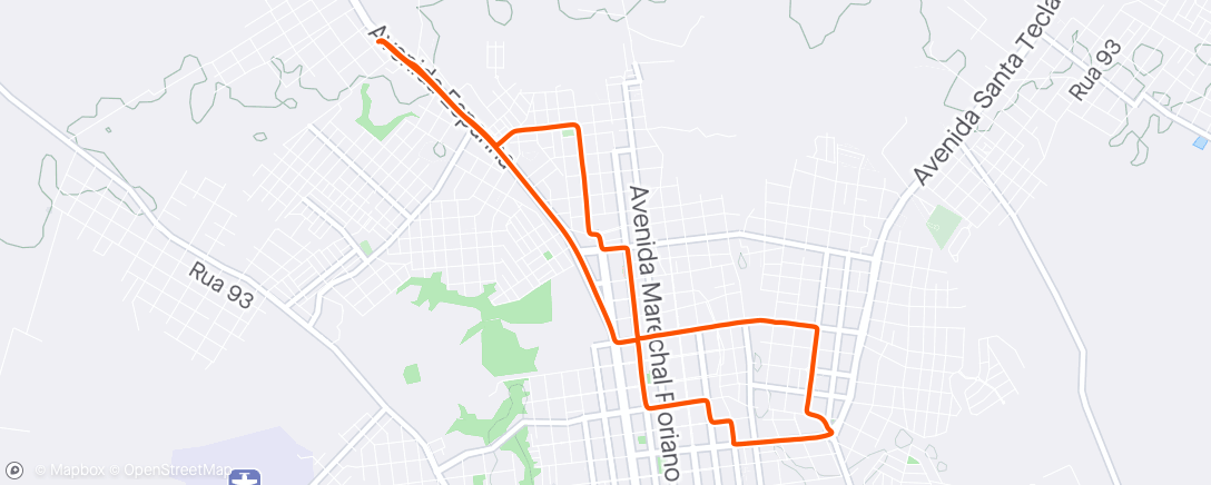 Mapa da atividade, Afternoon Mountain Bike Ride