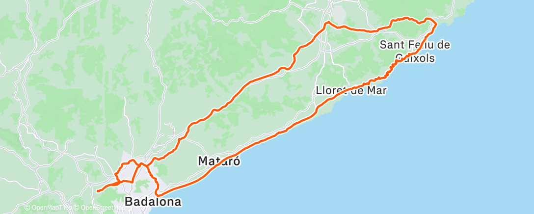 Map of the activity, Morning Ride
