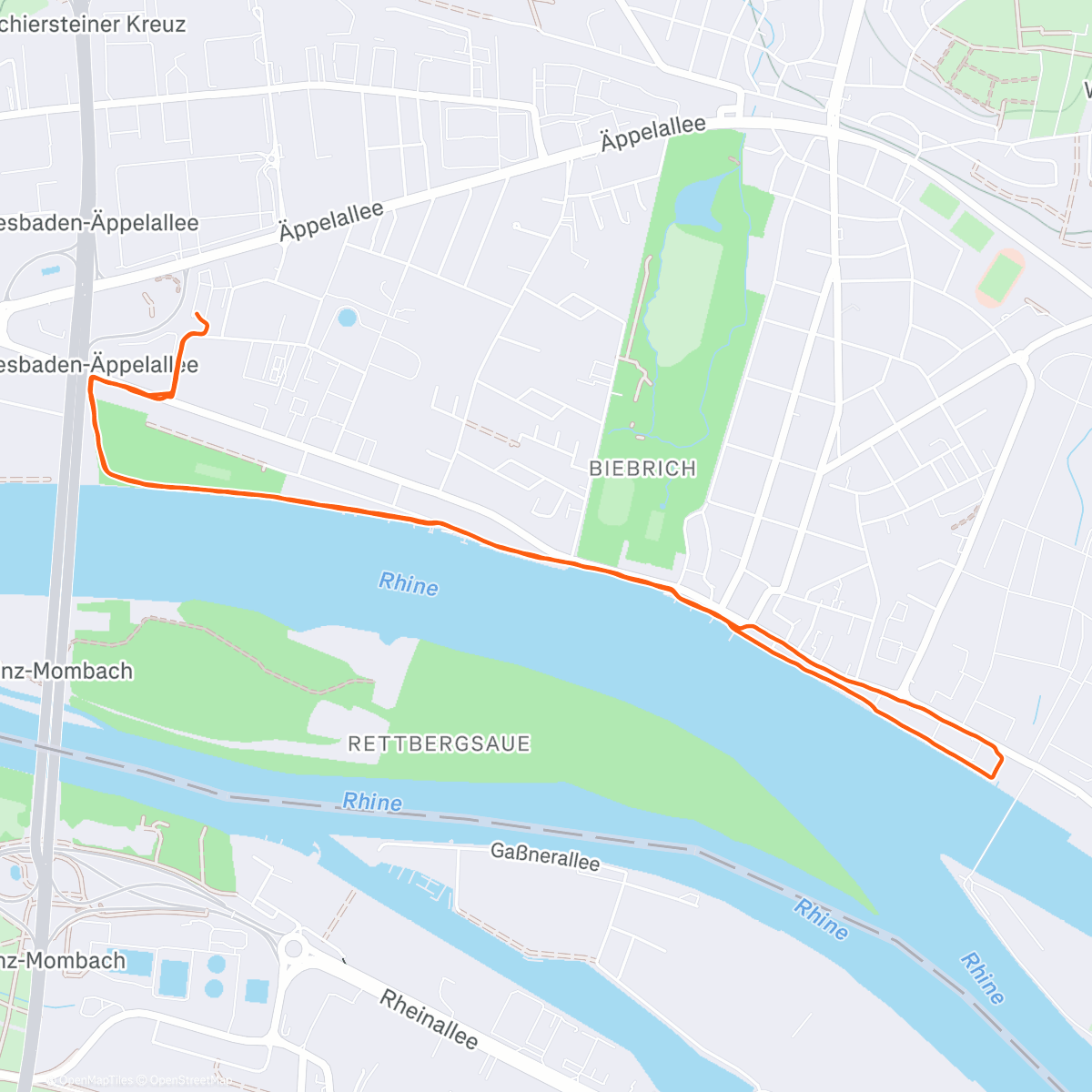 Map of the activity, Charge & run