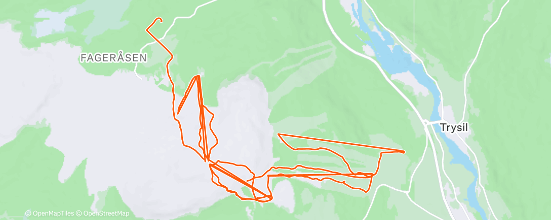 Map of the activity, Morning Alpine Ski
