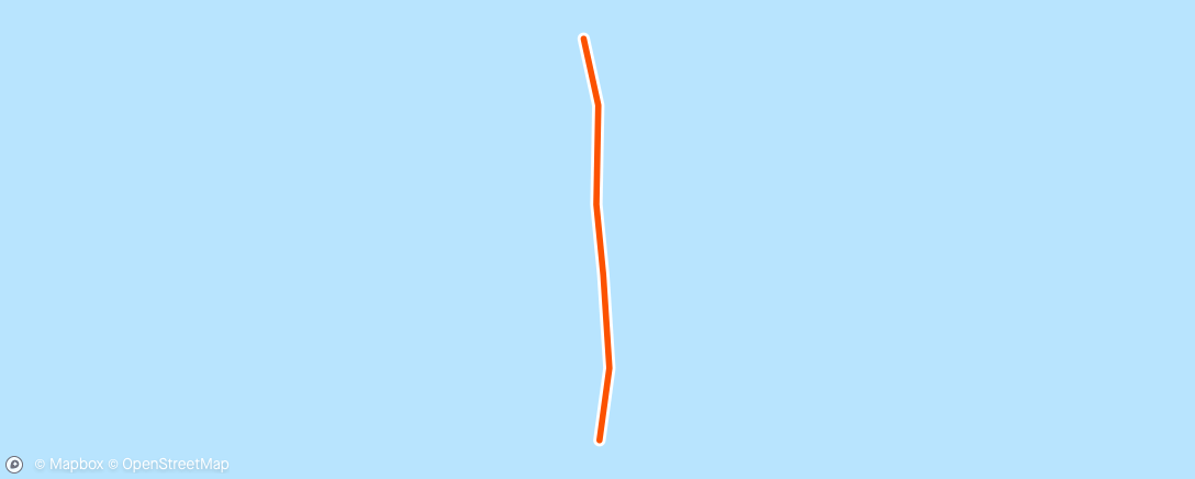 Map of the activity, Afternoon Run