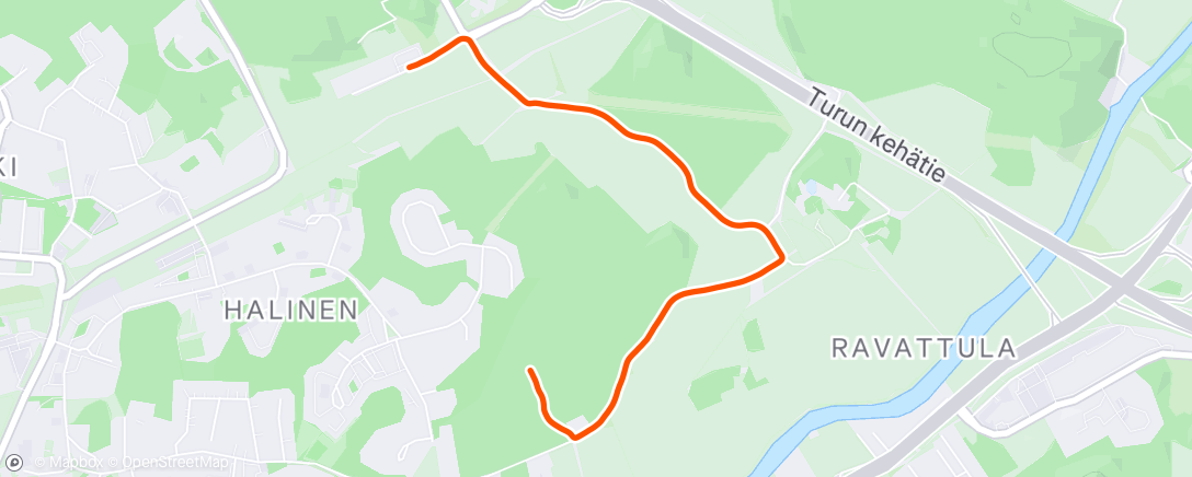 Map of the activity, Morning Trail Run